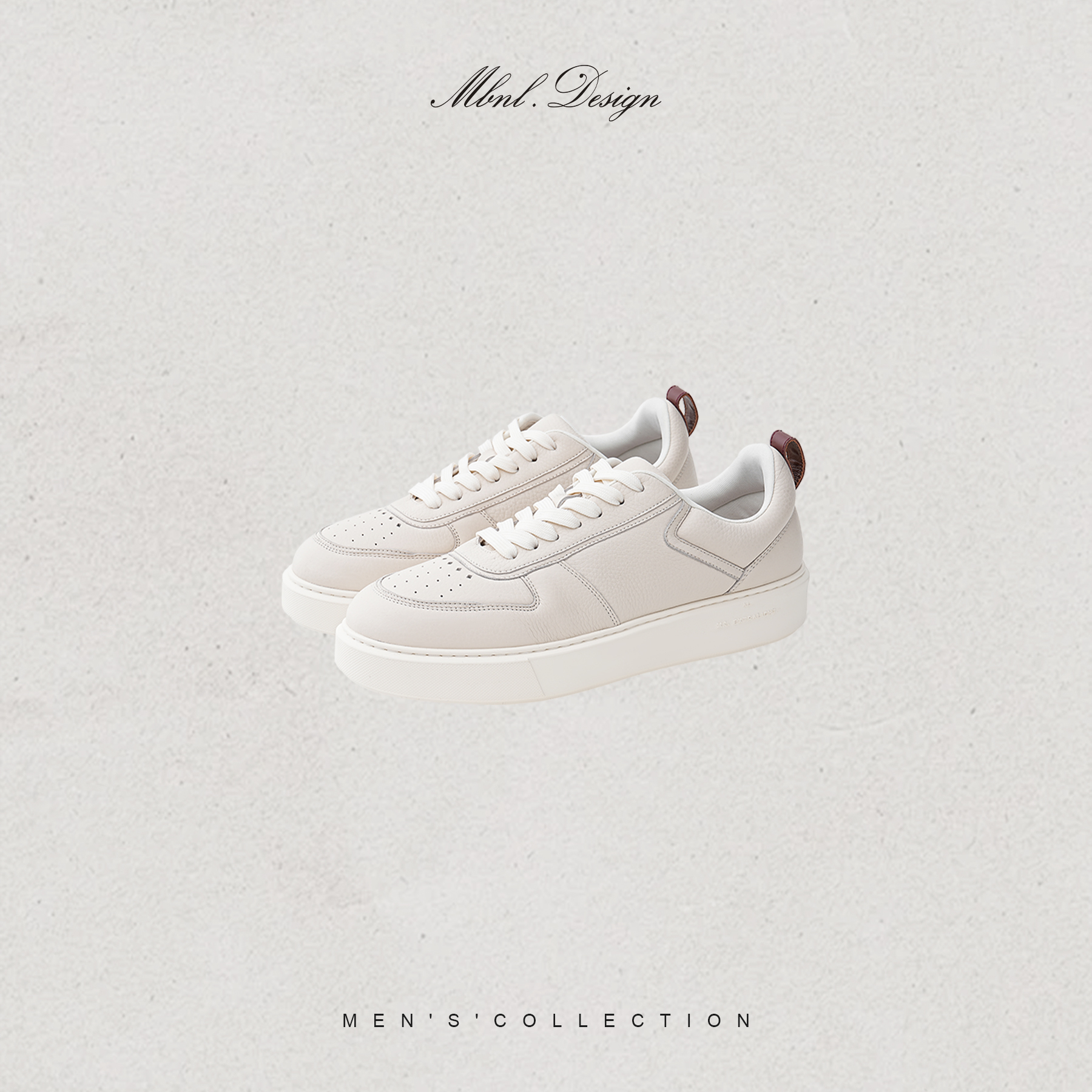 MBNL-F「太空运输」秦磊男装毛孔结构鹿皮天然纹理休闲鞋LL-WXZ9020