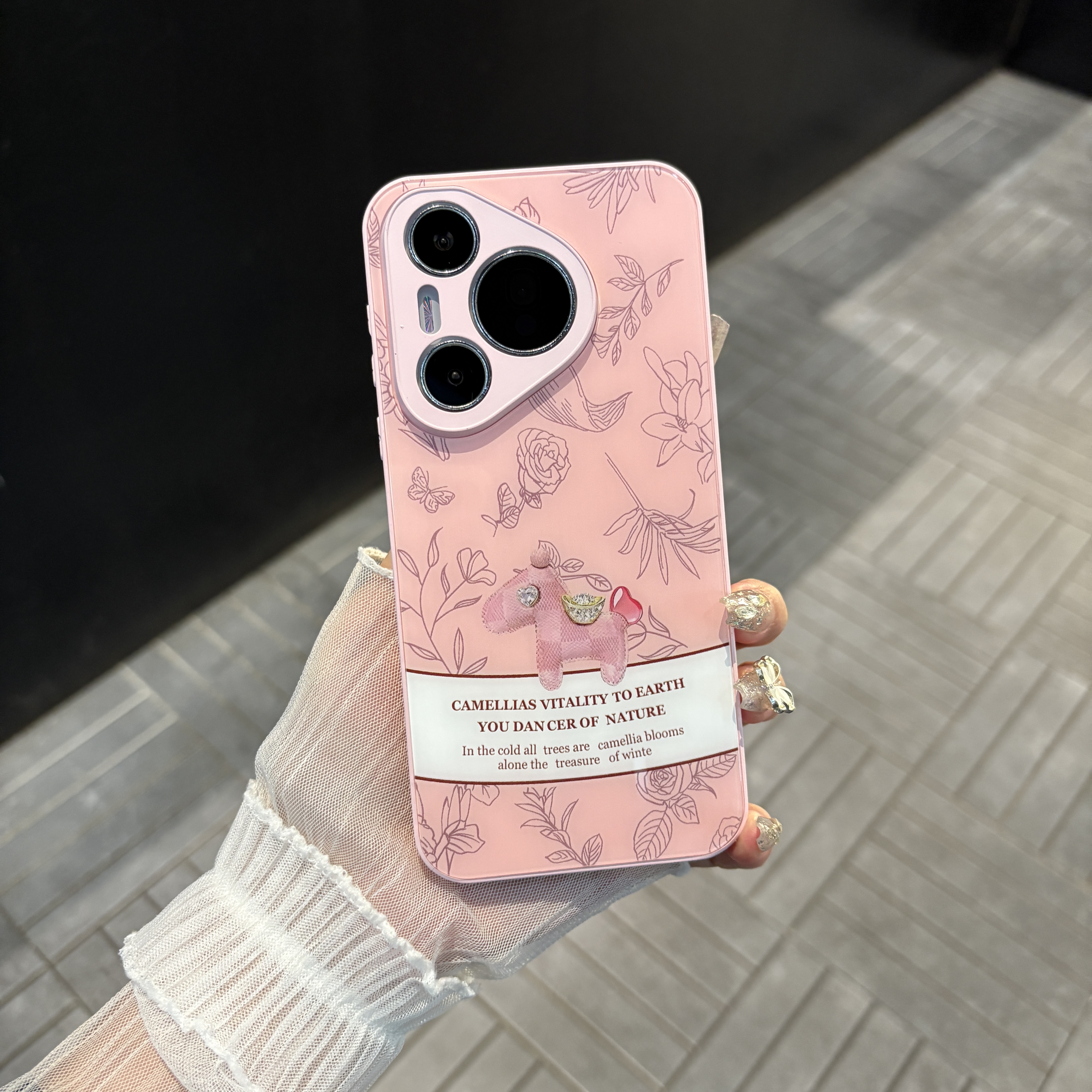 苹果/华为/oppo/vivo/小米 马上有钱适用pura70肤感玻璃手机壳