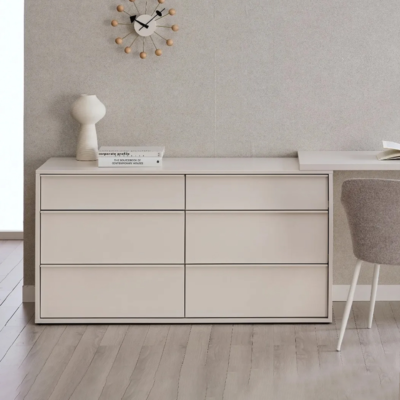 hanssem汉森简约现代实木斗柜床头化妆台储物柜一体小户型床尾柜