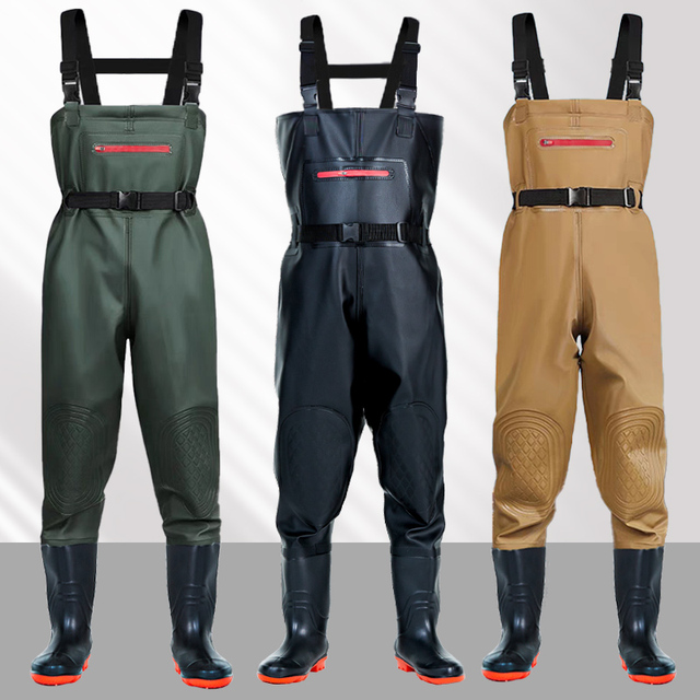 水裤雨裤下水加厚耐磨半身防水衣服身捕鱼赶海连体涉水雨鞋水鞋