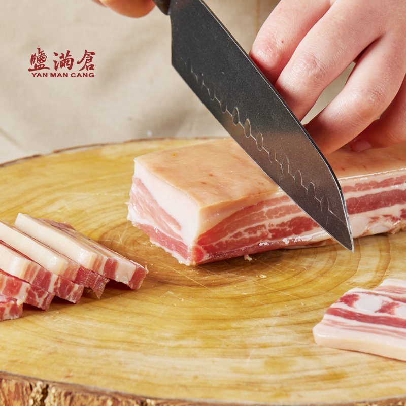 苏北咸肉特色腌肉农家美食苏北腩风肉腌笃鲜五花风干咸肉 刀板香