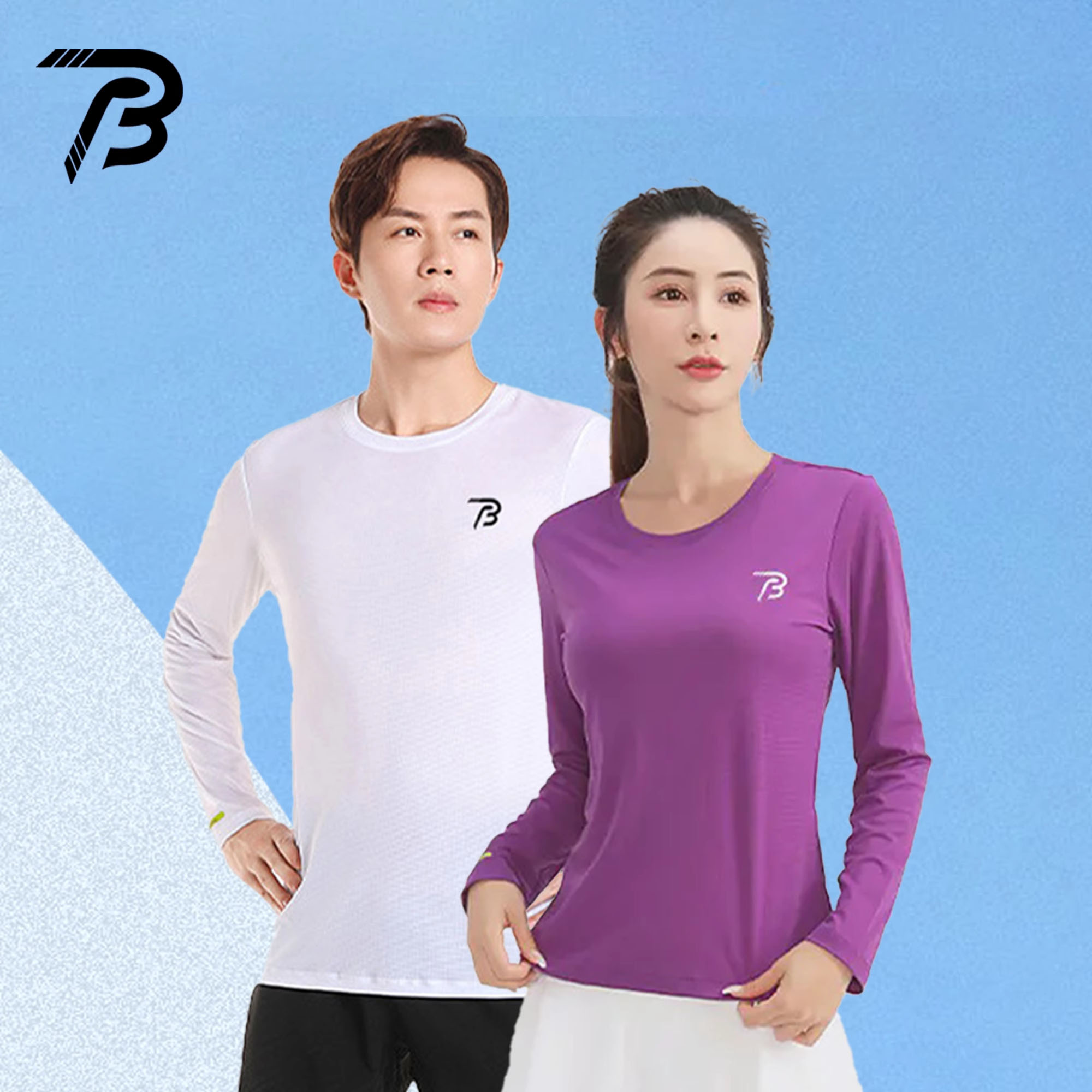 破三体育跑步男女装长袖速干运动T恤马拉松训练田径服跑团