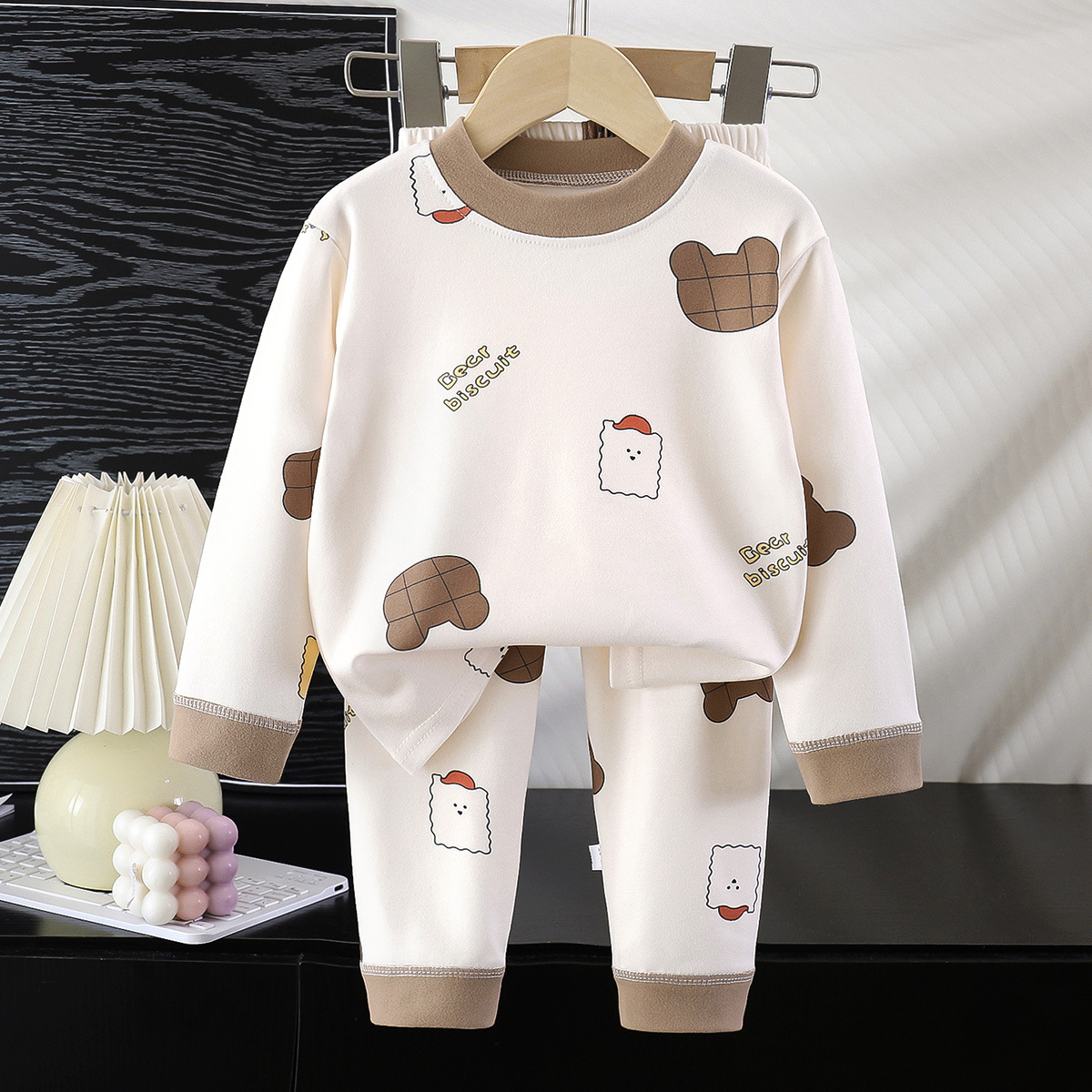 童泰【断码】儿童德绒秋衣秋裤套装秋冬季新款男童保暖内衣套装女童