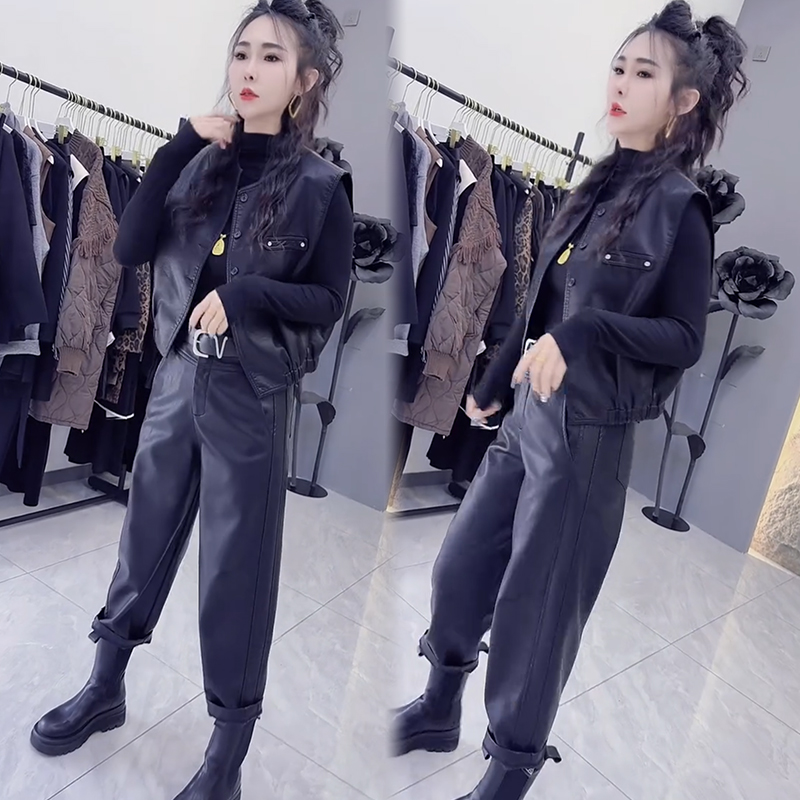 2025秋季新款时尚显瘦气质网红高档套装女高级百搭宽松大码两件套