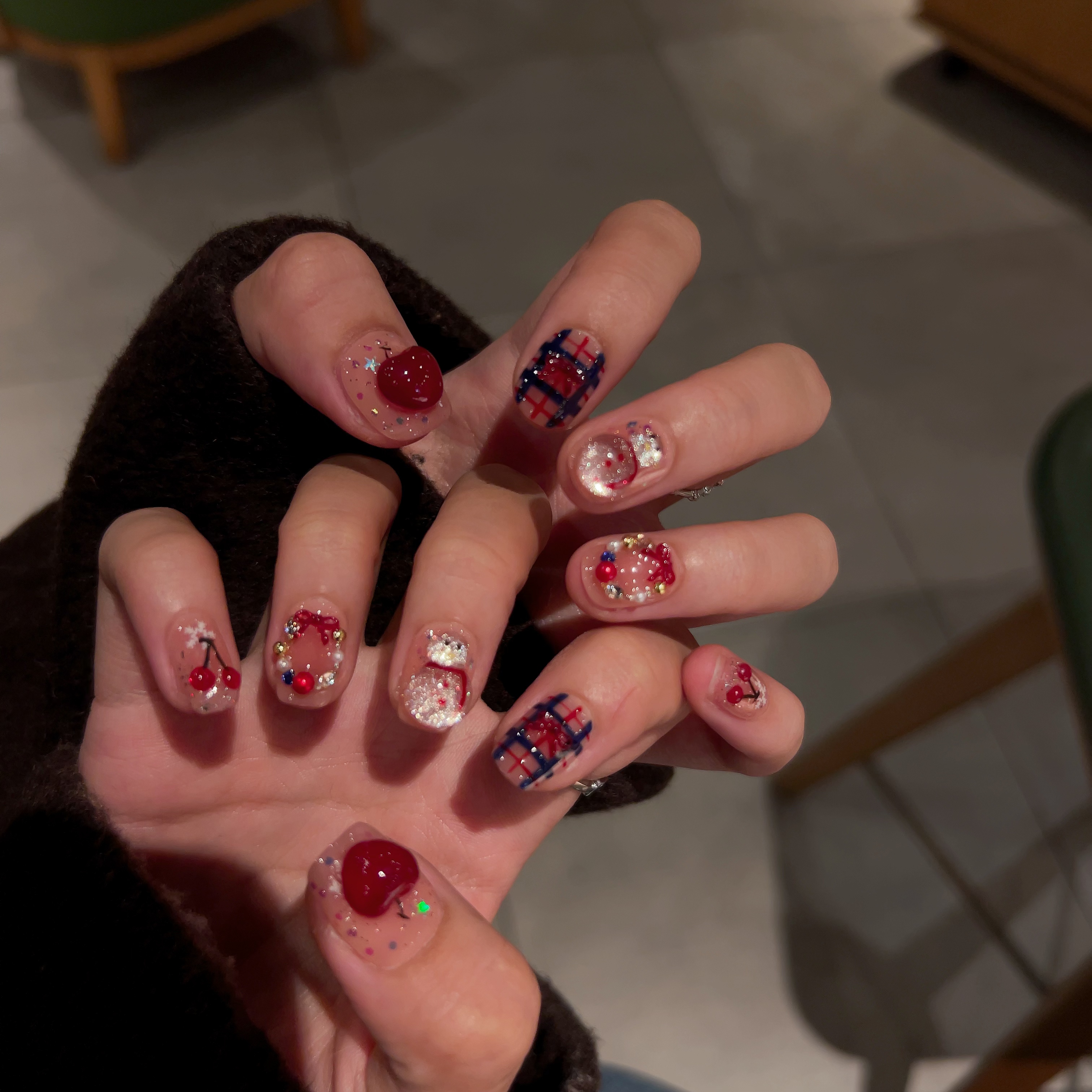 【雪国恋人】冬季节日氛围感立体雪人手工穿戴甲