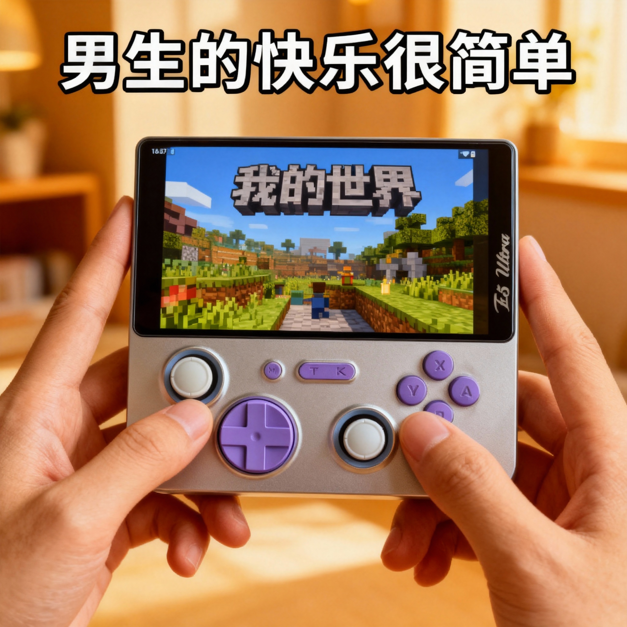 送男生朋友儿童E5ultra安卓掌机5寸高清屏游戏机6+128G生日礼物