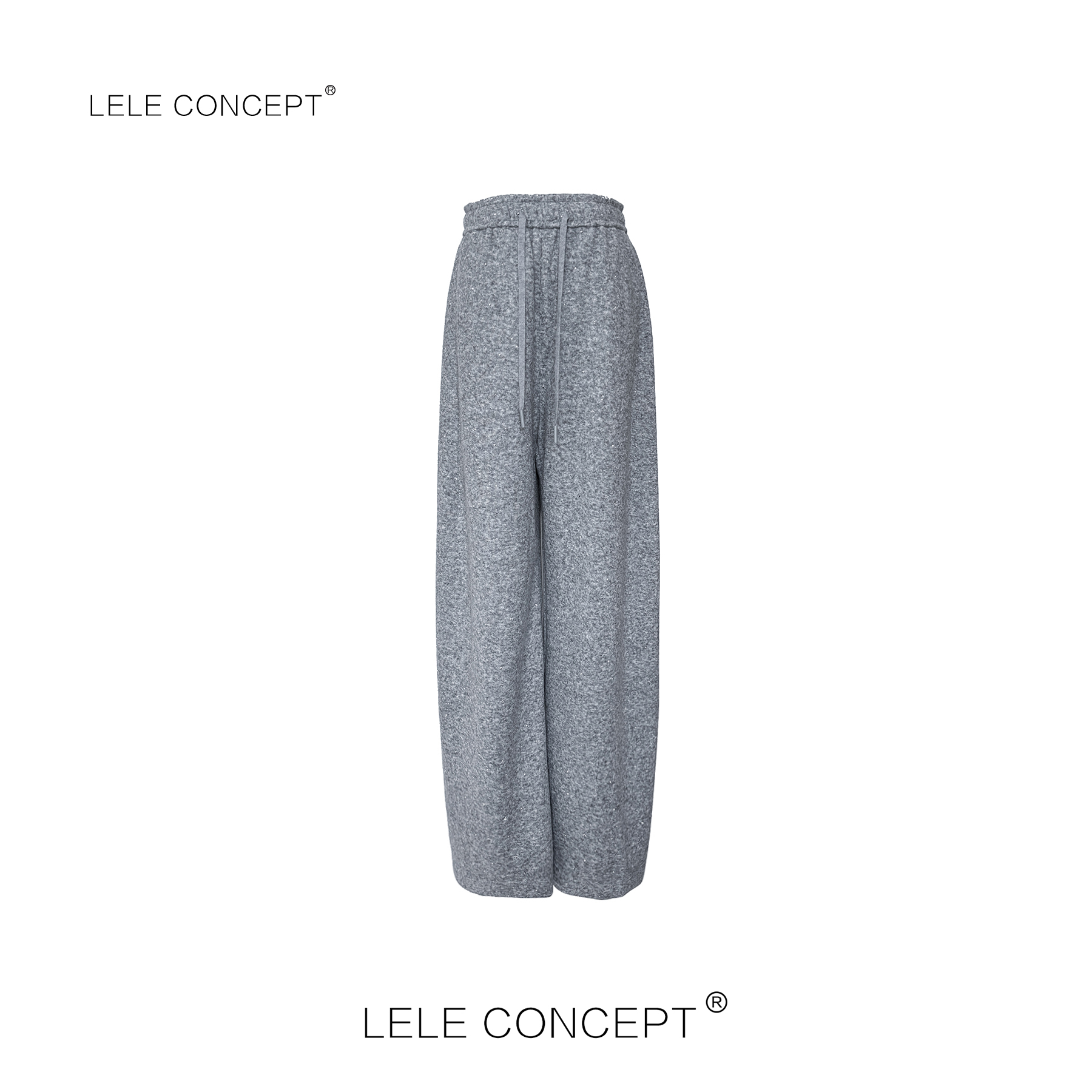LELE CONCEPT丨「丽」都市轻奢设计师款闪金阔腿裤FK25C0001W