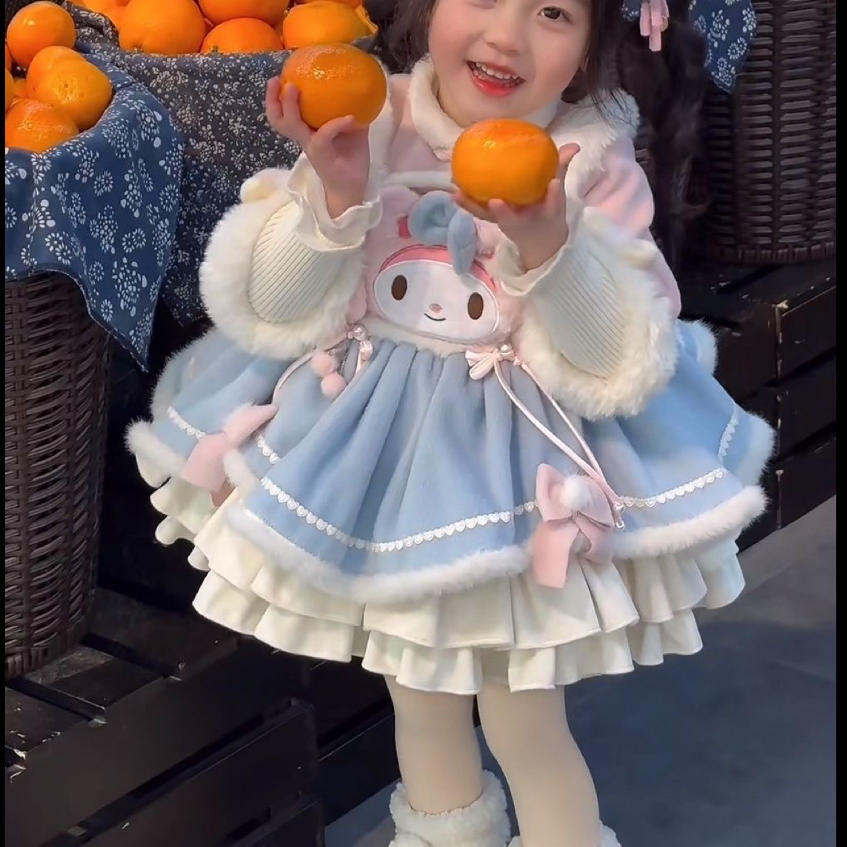 女童美乐蒂洛丽塔公主裙2025新款秋装洋气连衣裙年服儿童生日裙子