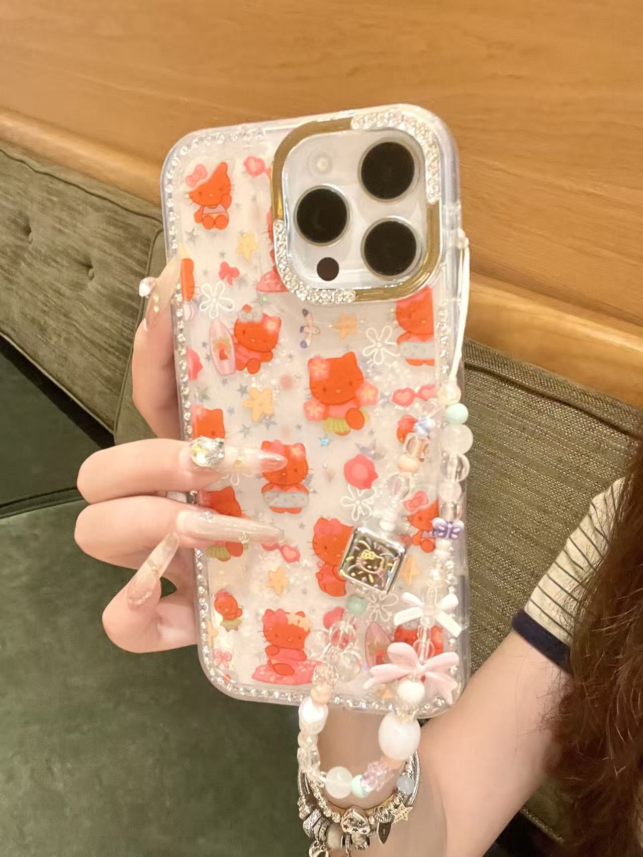 【自带相机保护按键】可爱KT适用苹果16/15/14/13防摔手机壳