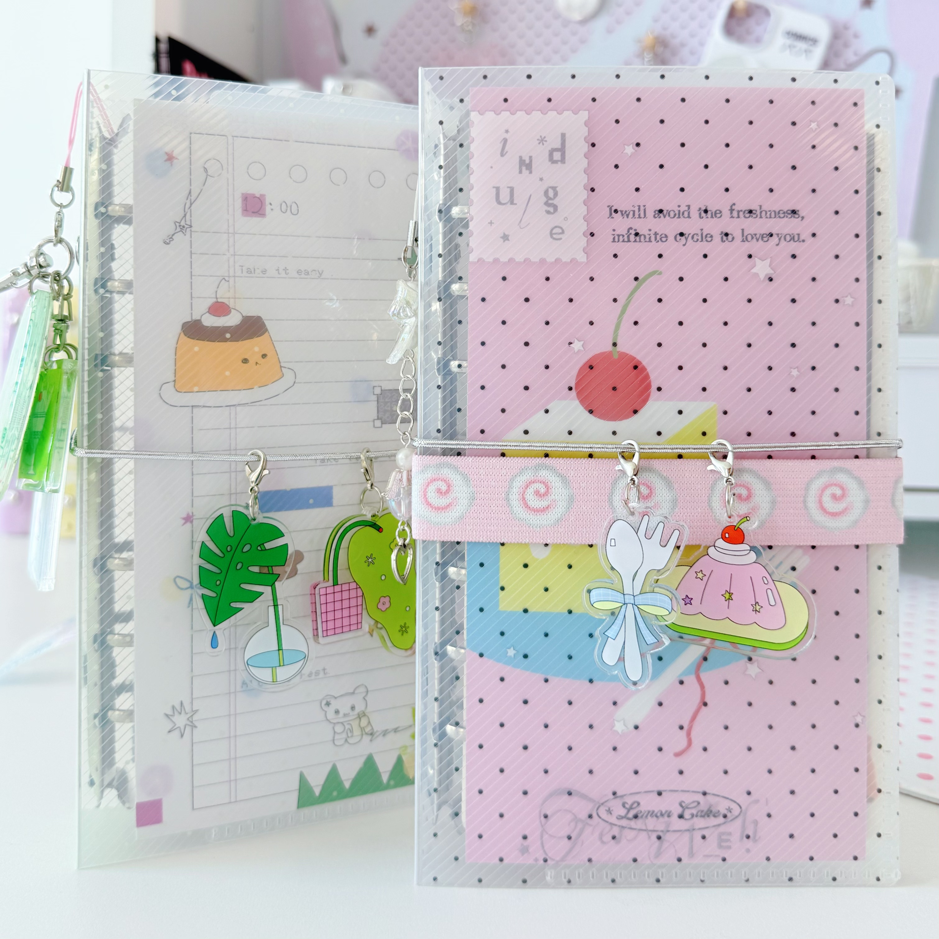 小红书同款「波点星星手账本」a6per活页斜纹记事本简约高颜值