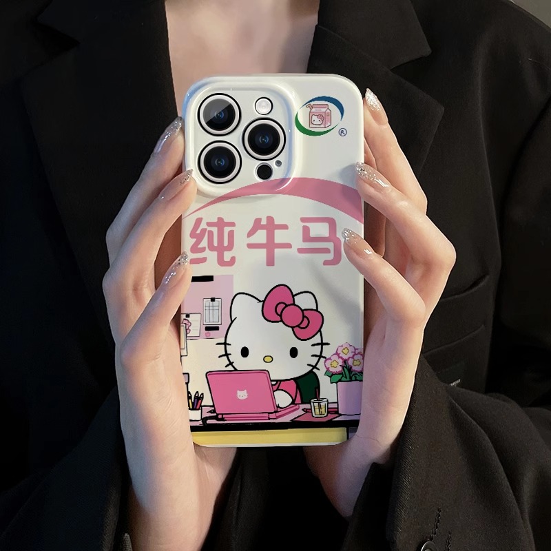 菲林软壳防摔纯牛马kt猫适用苹果16华为reno13小米15vivox200 1加