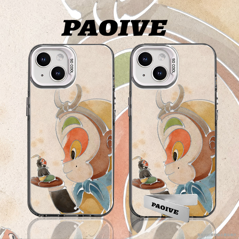 齐天大圣适用苹果华为vivoiPhone小米三星防摔彩银手机壳