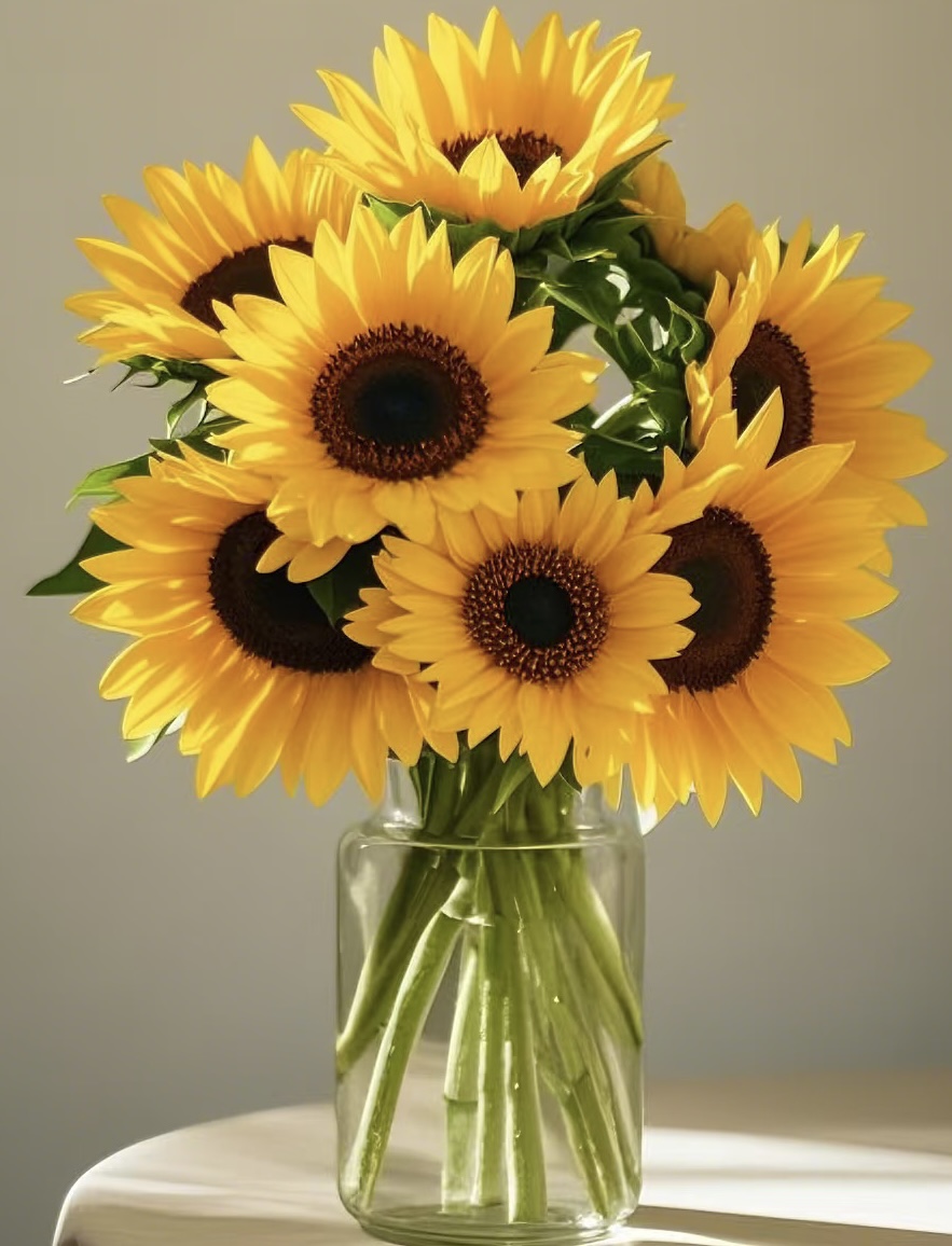 {源头优选向日葵}农场直发 云南向日葵花束 水培鲜切花家居插花