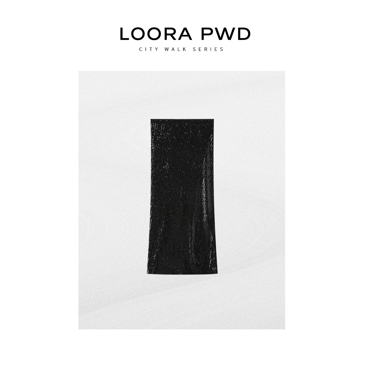 LOORAPWD/罗拉密码 新款直筒中长裙亮片设计时尚半裙25CJBF0087N