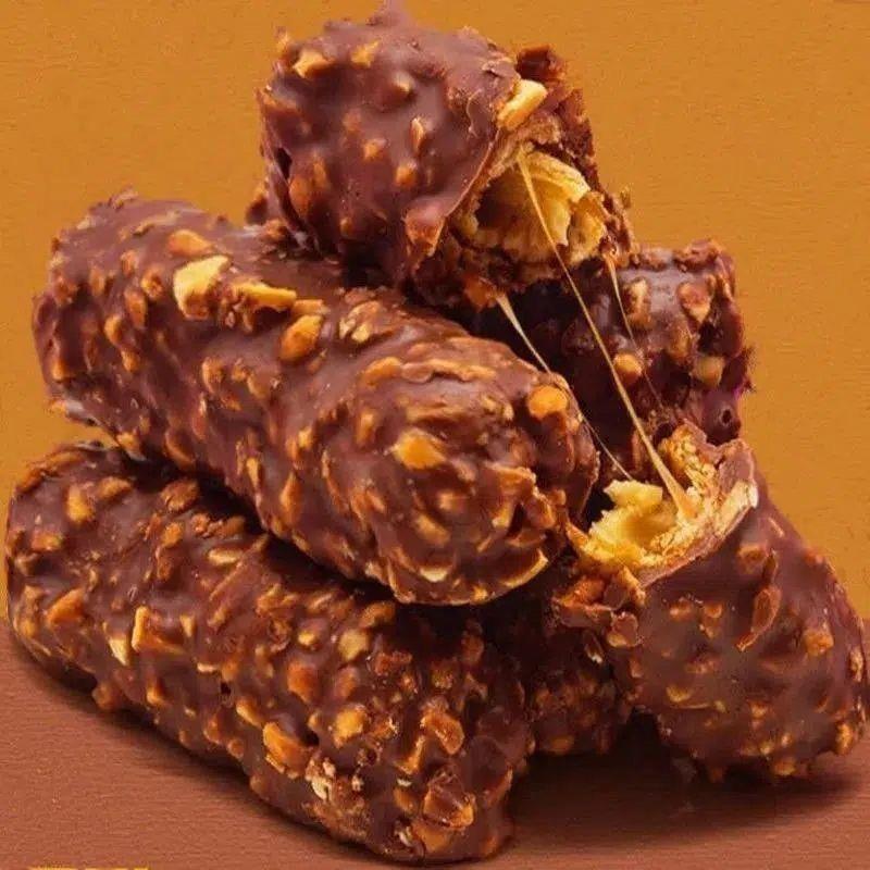 【买40支送40支】果仁夹心巧克力棒花生休闲零食长条（代可可脂）