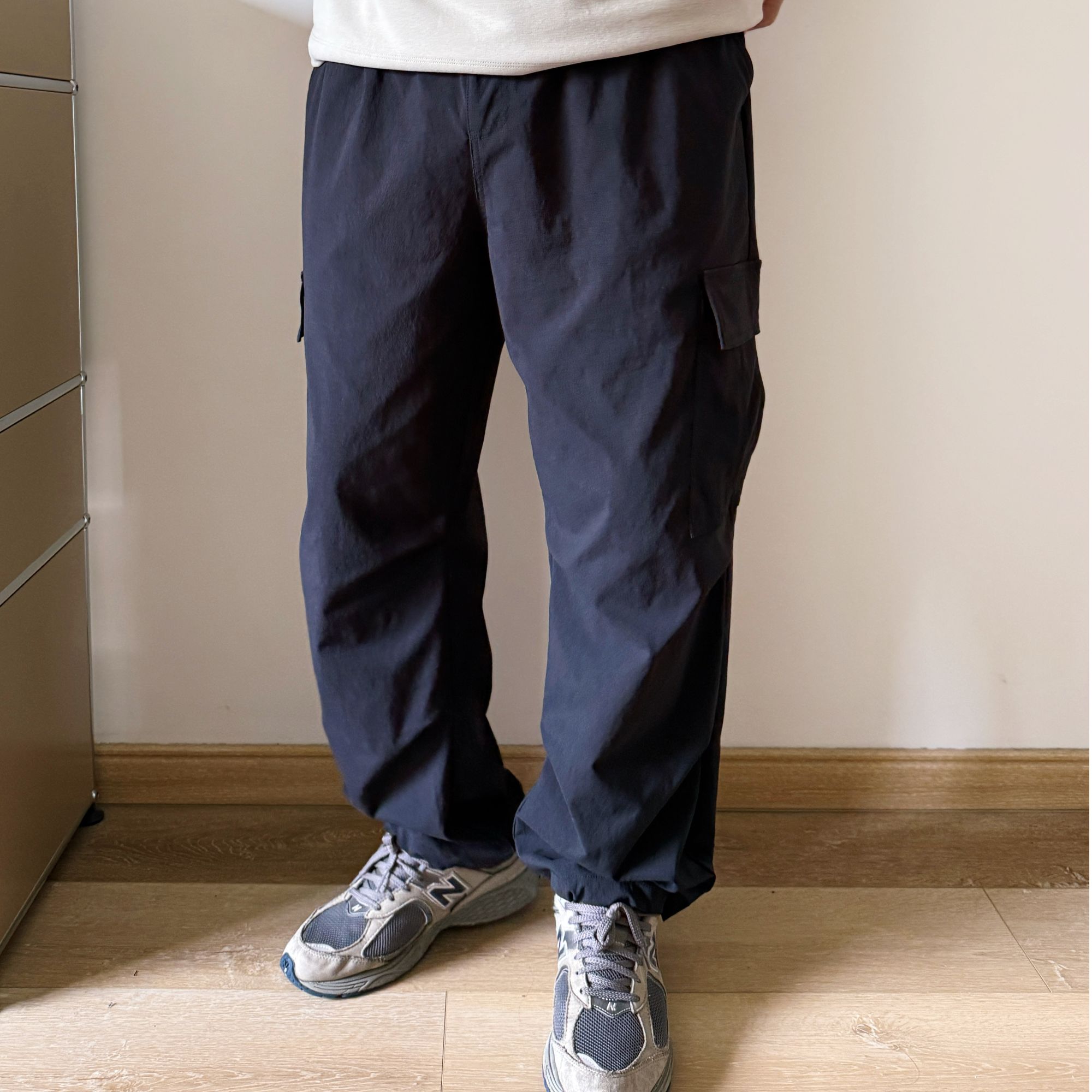 大依无忧大码男装春秋直筒休闲裤胖子加肥加大男士宽松阔腿工装裤