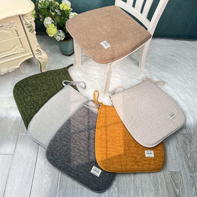 【雪尼尔提花】可拆卸加大加厚透气坐垫餐椅坐垫家用座椅垫实木椅子