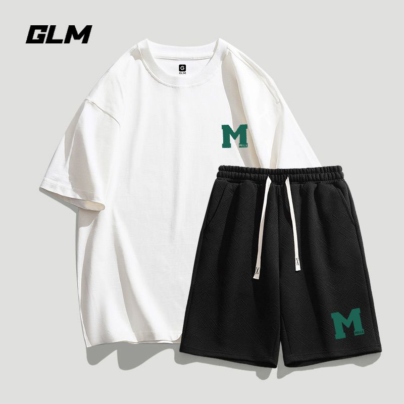 GLM夏季新款韩版青少年男装运动弹力宽松短裤五分裤男休闲裤潮