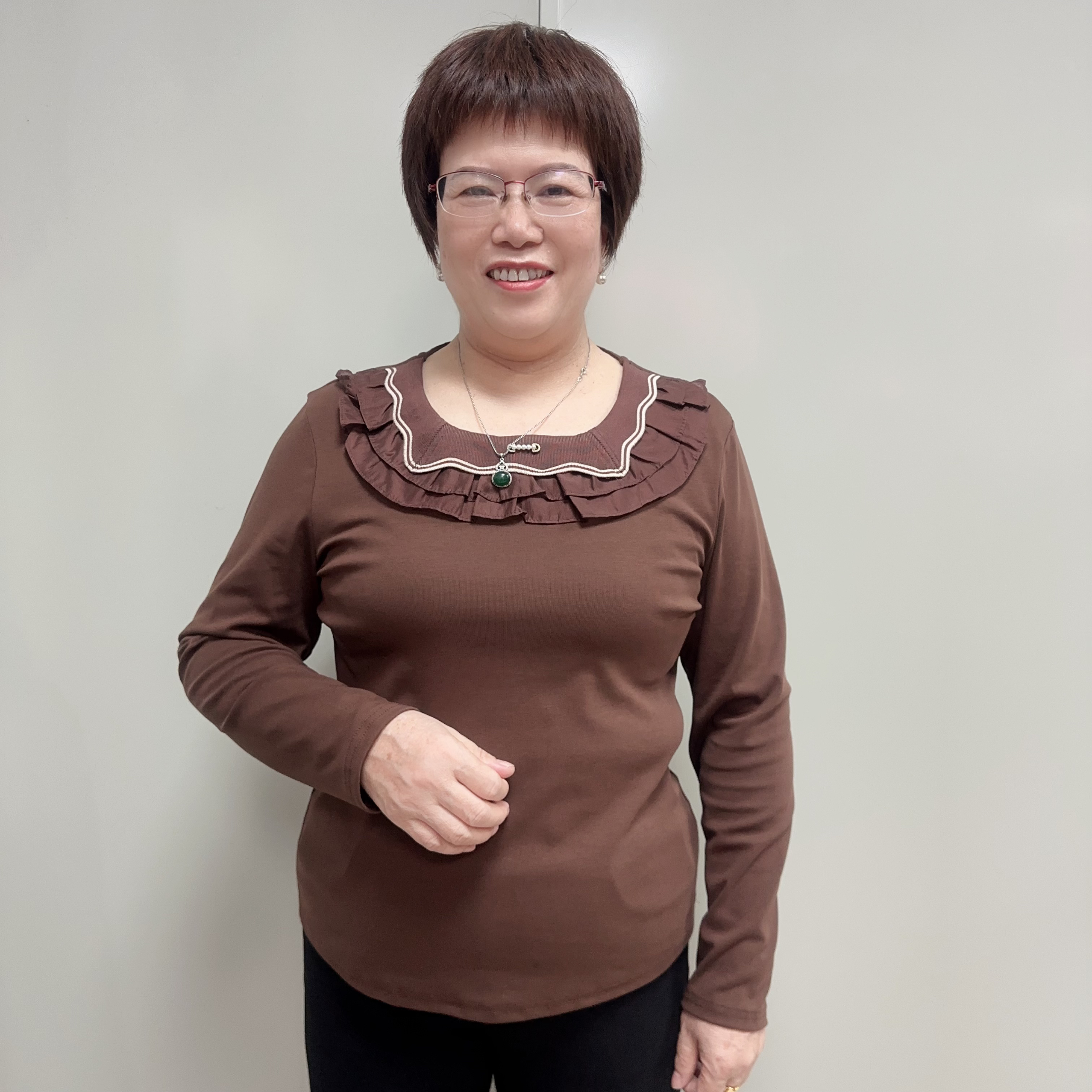 【梵彩品牌】秋冬新款中老年妈妈长袖上衣93004