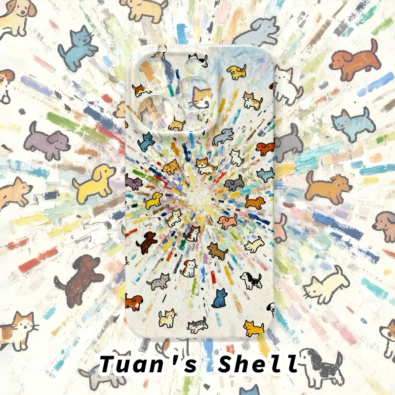 小动物大爆炸菲林软壳适用苹果VIVO华为OPPO小米荣耀一加手机壳