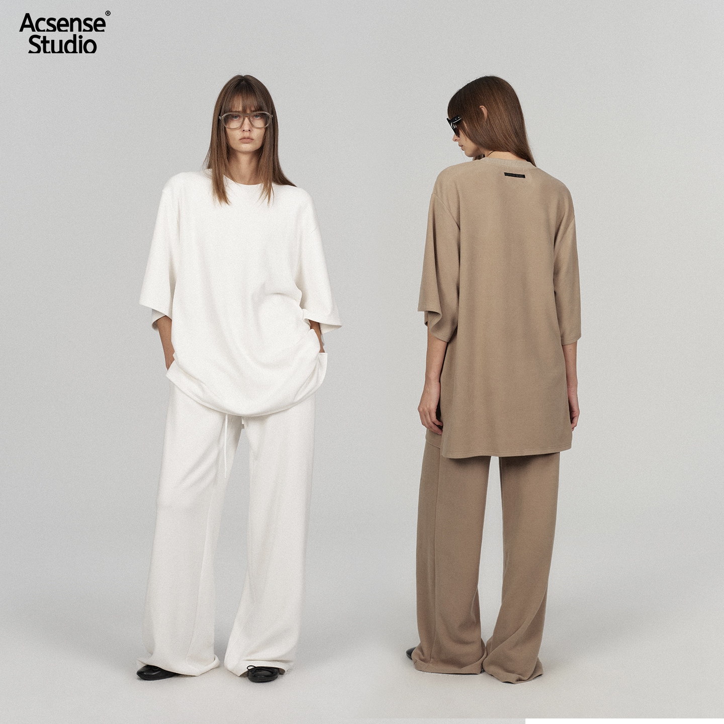 ACSENSE STUDIO慵懒绒感极简黑标懒人套装