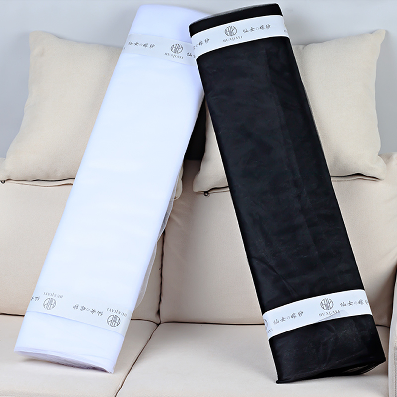 【绿萝】仙女纱-网纱黑纱白纱包花材料 鲜花包装资材