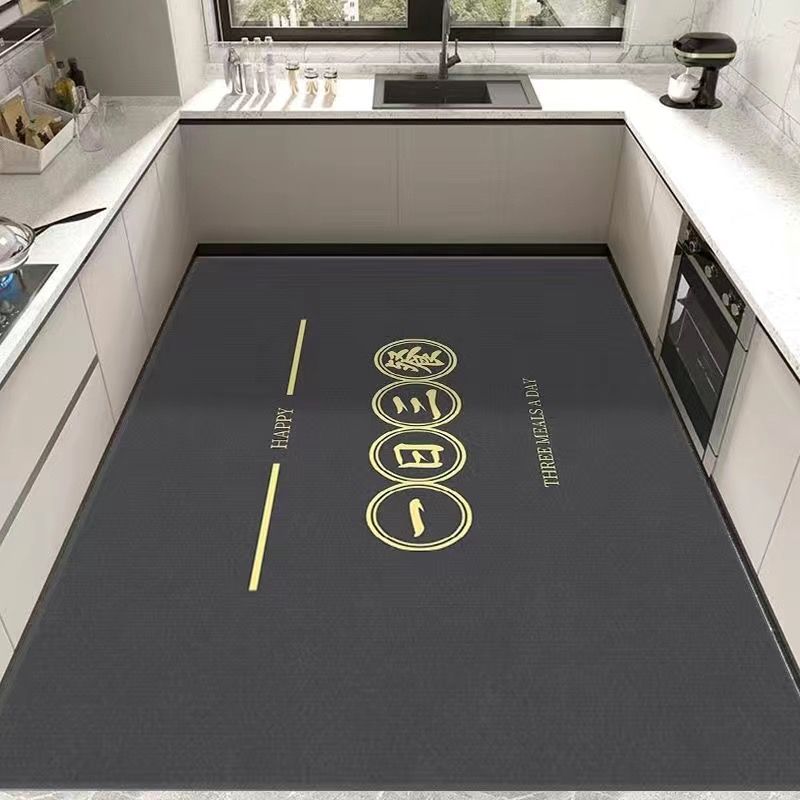 硅藻泥厨房吸水防滑垫大面积满铺耐脏吸水吸油速干好打理厨房专用