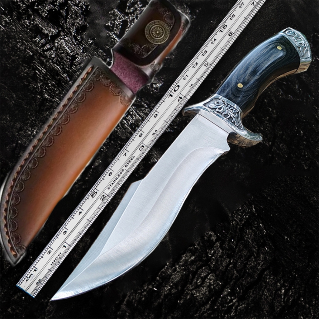 黑狼户外荒野求生探险专用高硬度锋利多功能生存刀具