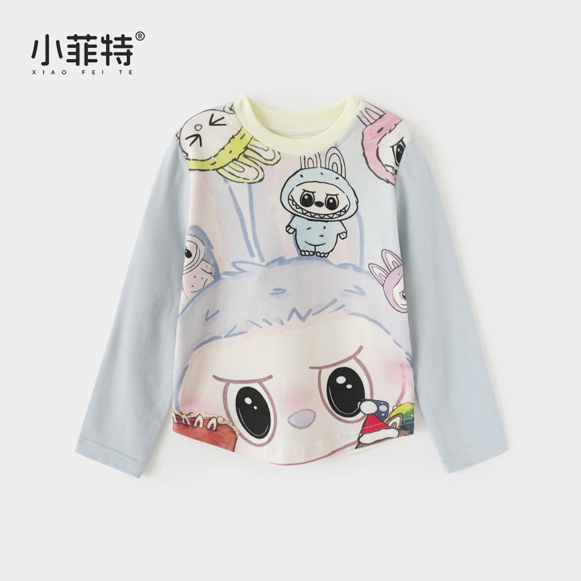 小菲特秋季女童卡通长袖T恤中大童洋气上衣儿童打底衫BGYQ52701
