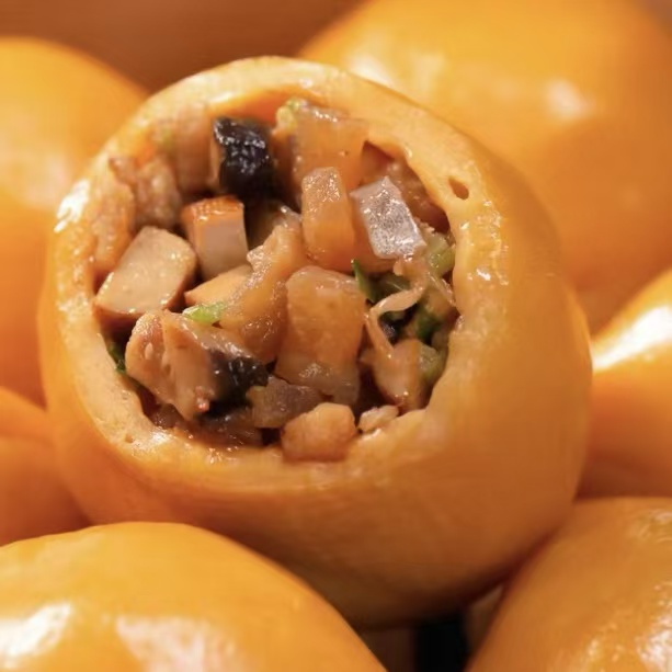 手工制作玉环番薯圆红薯土猪肉豆腐干萝卜盘菜芹菜虾皮