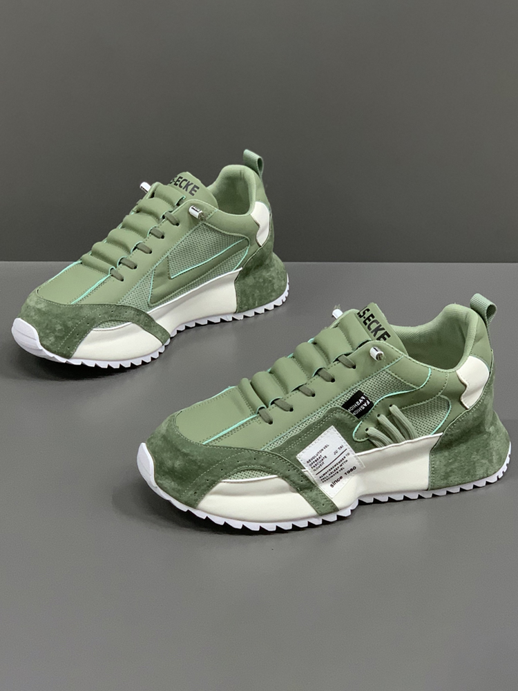 男鞋2025新款秋冬透气百搭运动休闲鞋内增高慢跑老爹鞋子男