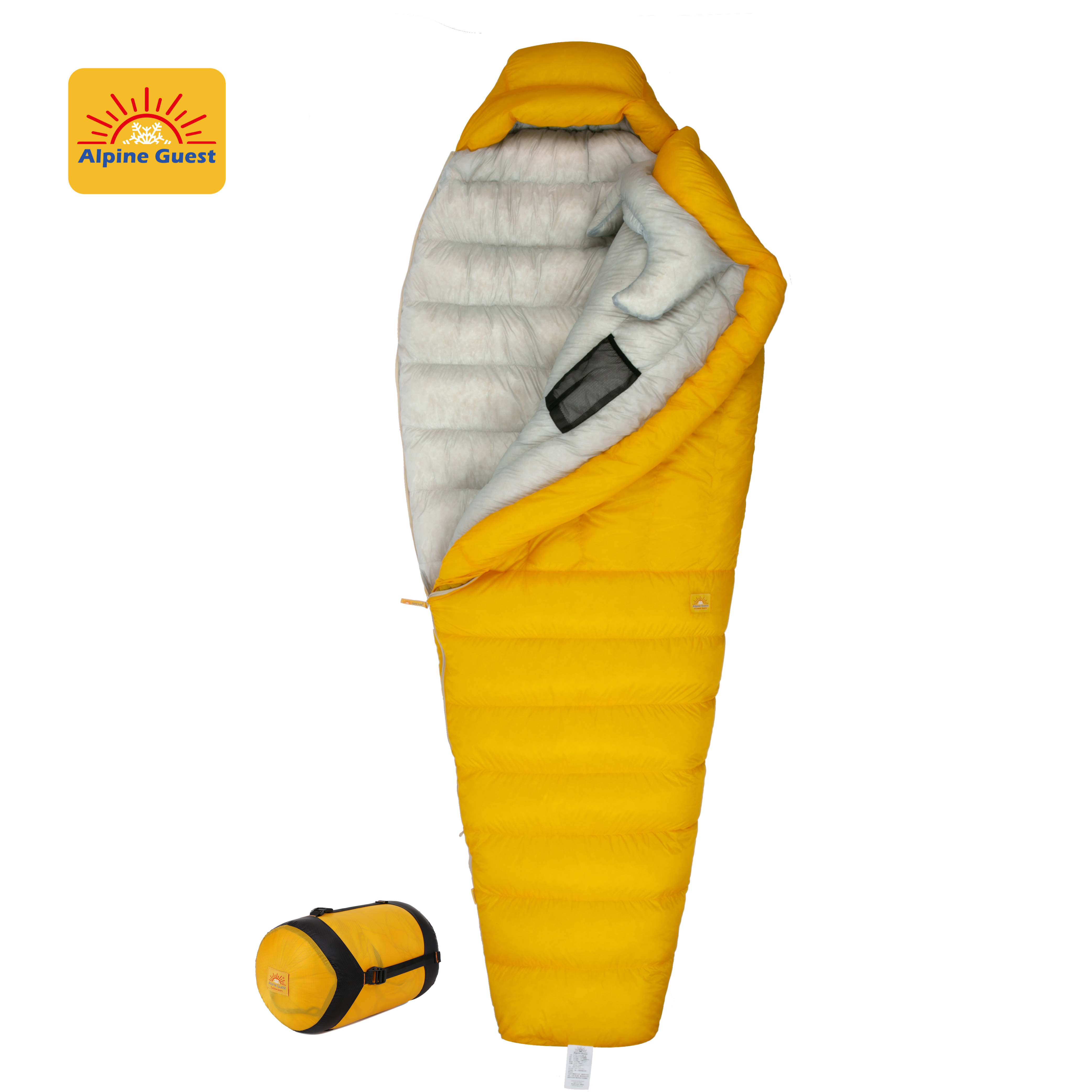 Alpine Guest高山客新10d超轻成人户外露营徒步登山850蓬羽绒睡袋
