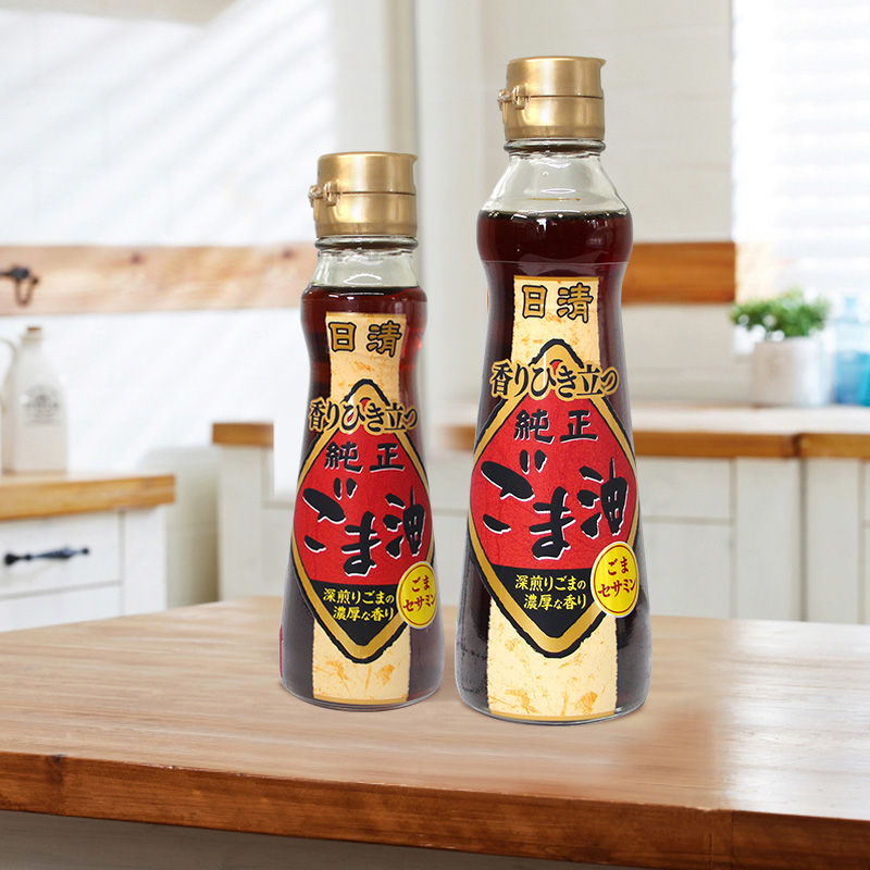 日本原装进口日清芝麻油压榨工艺凉拌调味香油