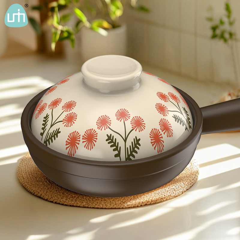 柚米一粒啫啫煲陶瓷砂锅耐高温炖锅焖煲干烧煲仔家用明火燃气沙锅