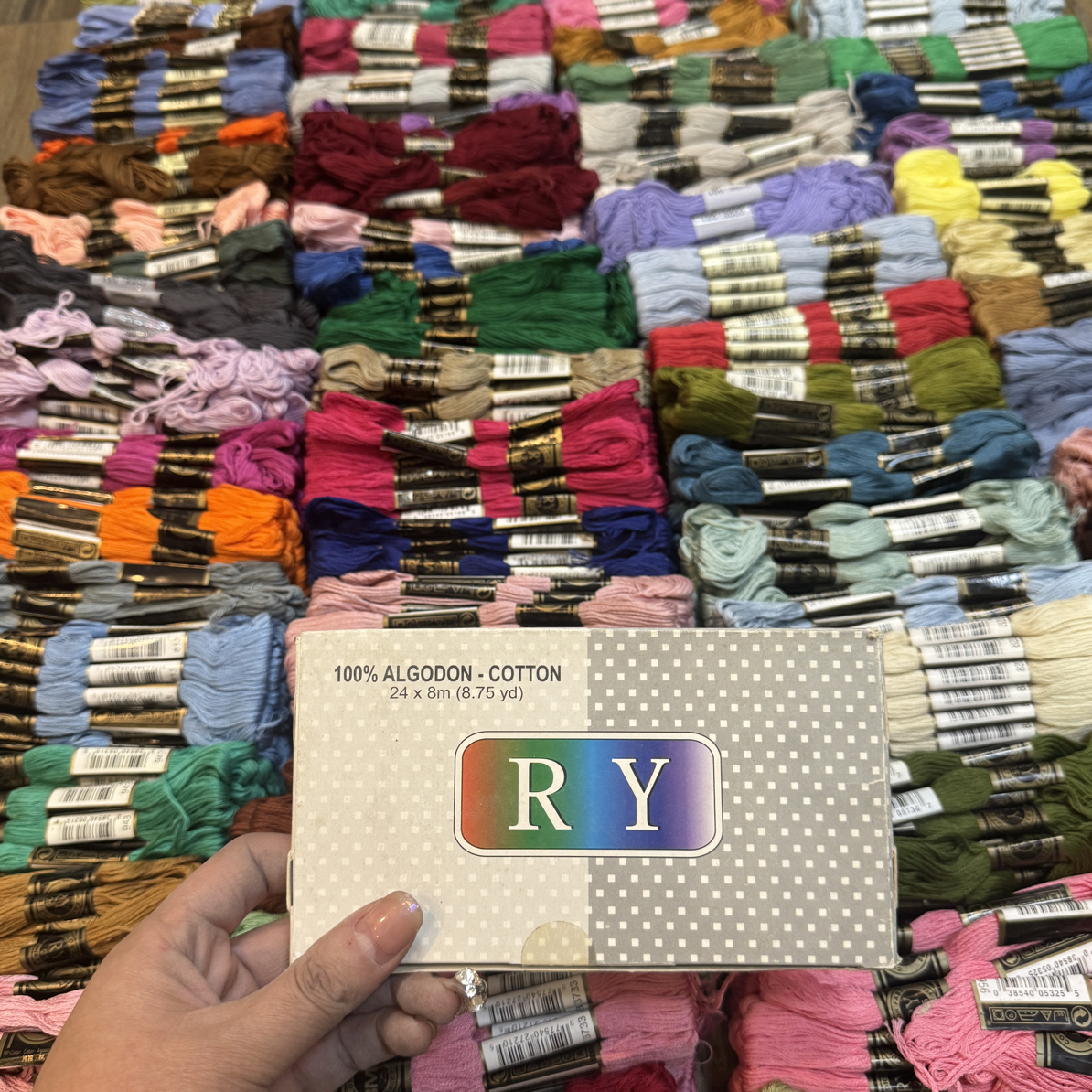 正品十字绣纯棉绣线一会线带色号混色100支纯棉绣线