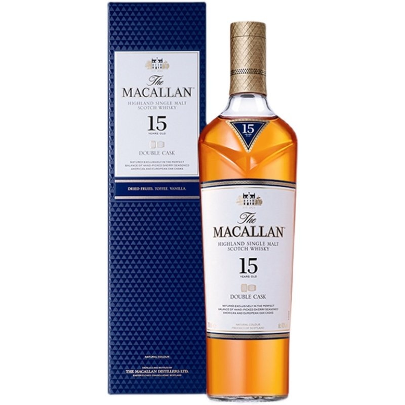麦卡伦（MACALLAN）15年蓝钻双桶单一麦芽苏格兰斯佩赛区威士忌