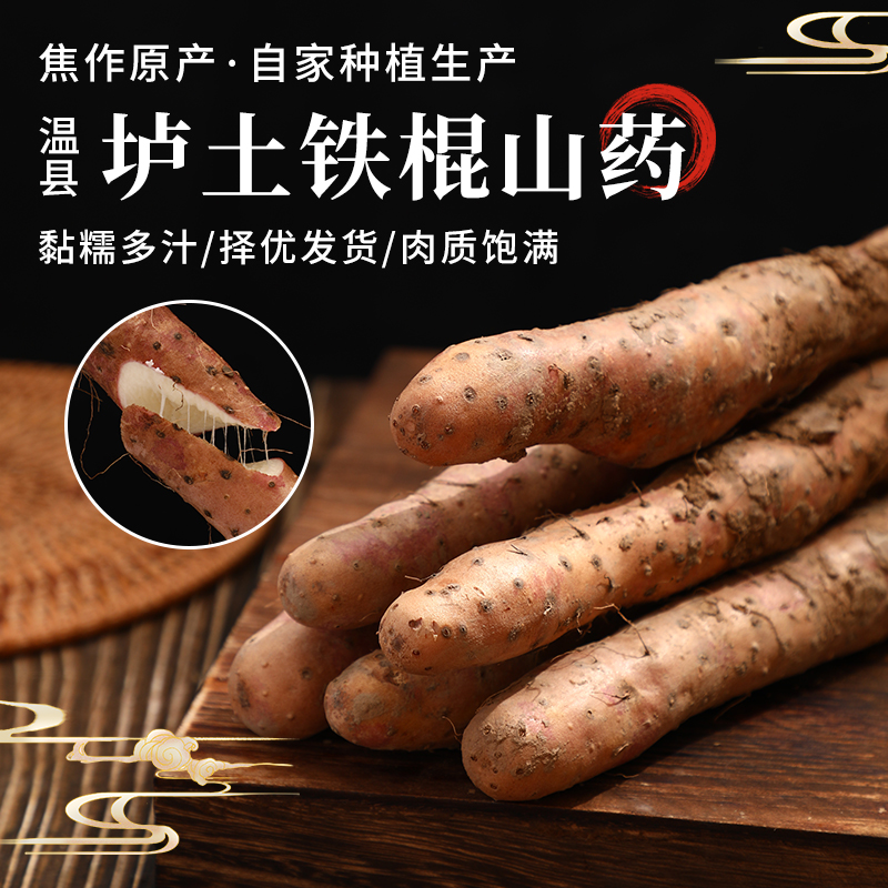 垆土西施火锅节2025新鲜现挖温县垆土铁棍山药怀山药特产食材