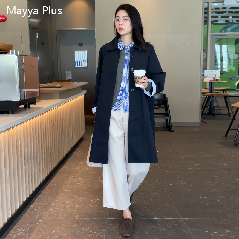 【收藏家】Mayya Plus麦芽定制秋季流光风百搭女士风衣外套32536838