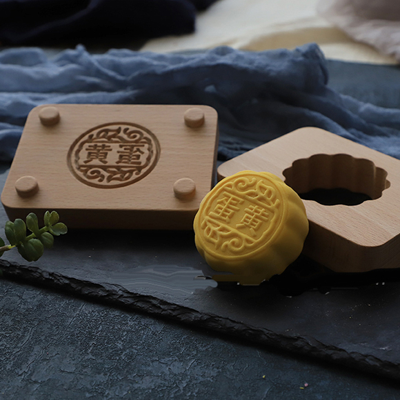 木忆加深清明果模具青团模中秋月饼印广式蛋黄木质家用和果子模具