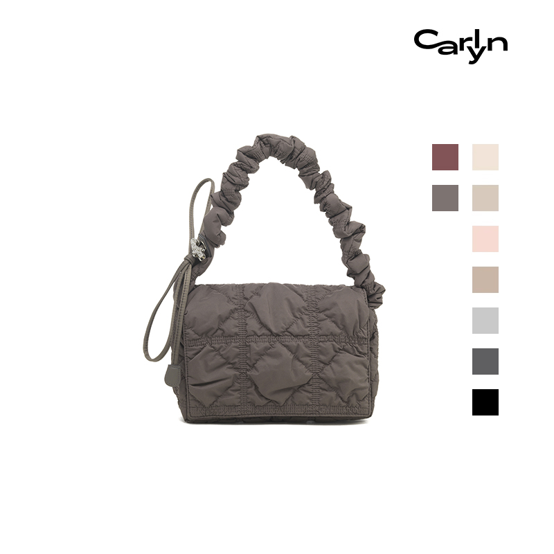 Carlyn LUKE小号韩国翻盖邮差云朵包轻奢褶皱包手提包单肩斜挎包