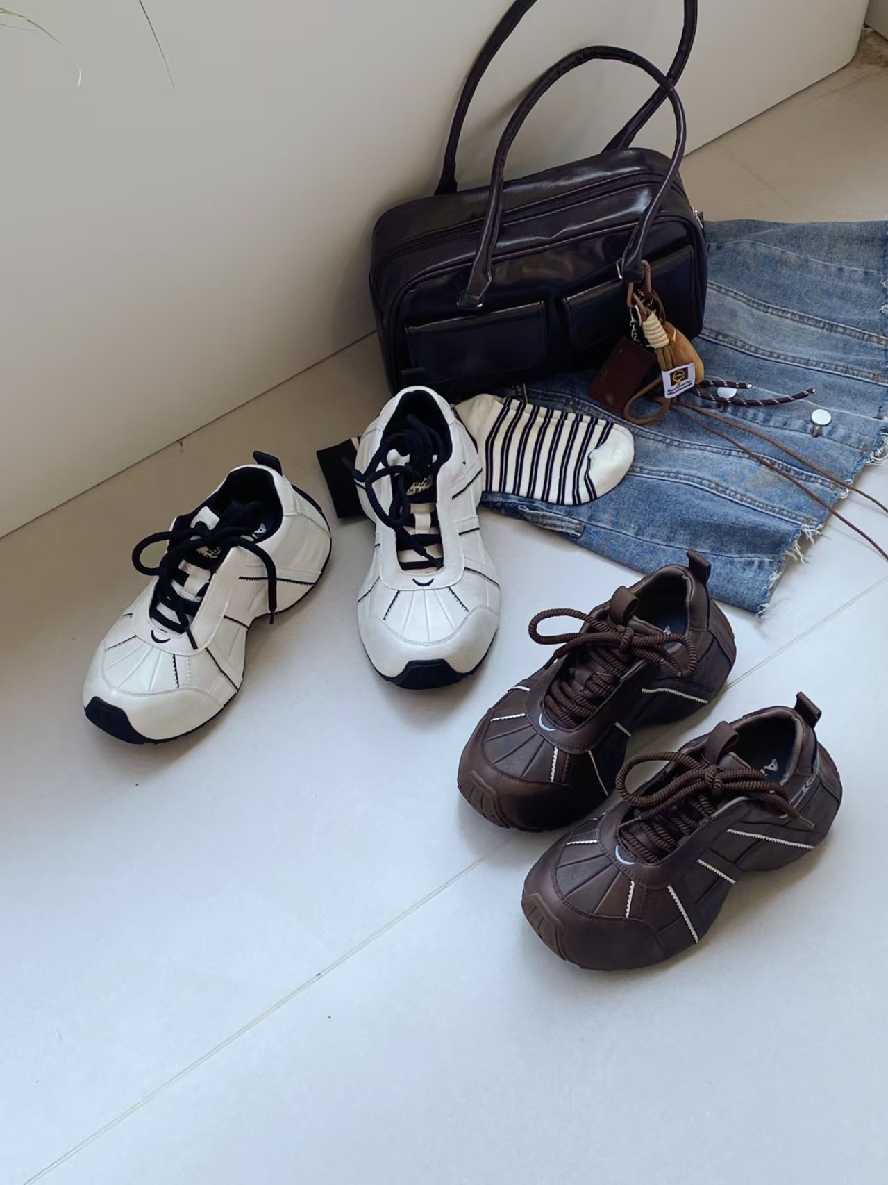 老爹鞋鞋子软底厚底运动鞋复古休闲鞋低帮系带