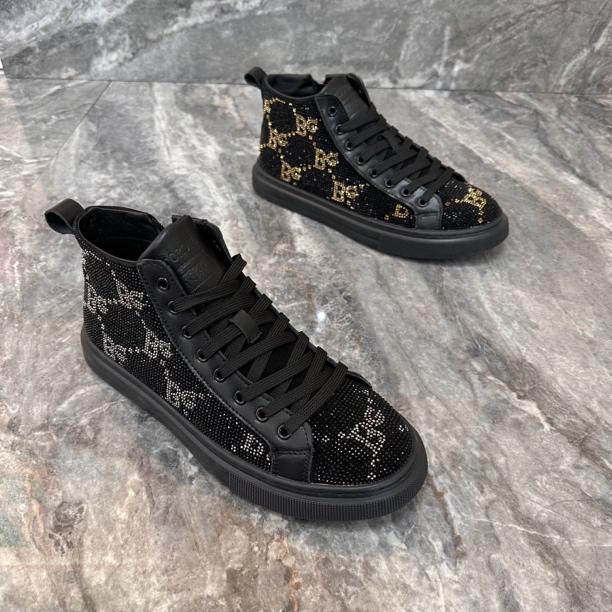 板鞋素面潮流风休闲风高帮休闲鞋轻职风纯色中国风