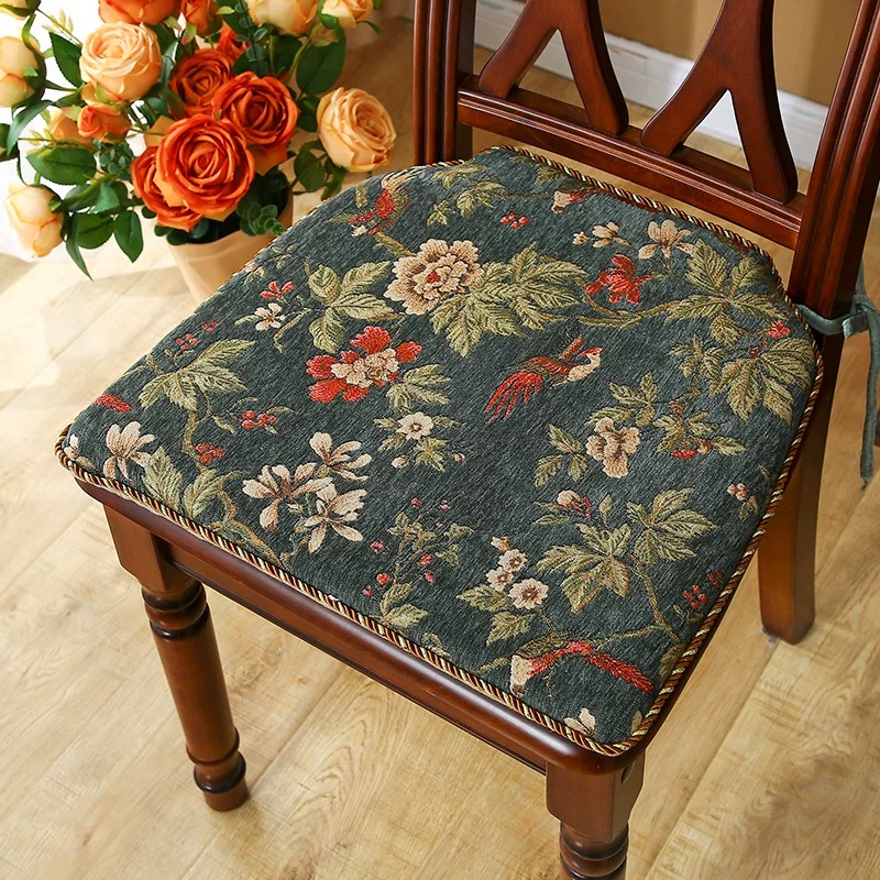 椅垫海绵坐垫加厚美式餐椅垫久坐四季家用高档中式红实木椅子座垫