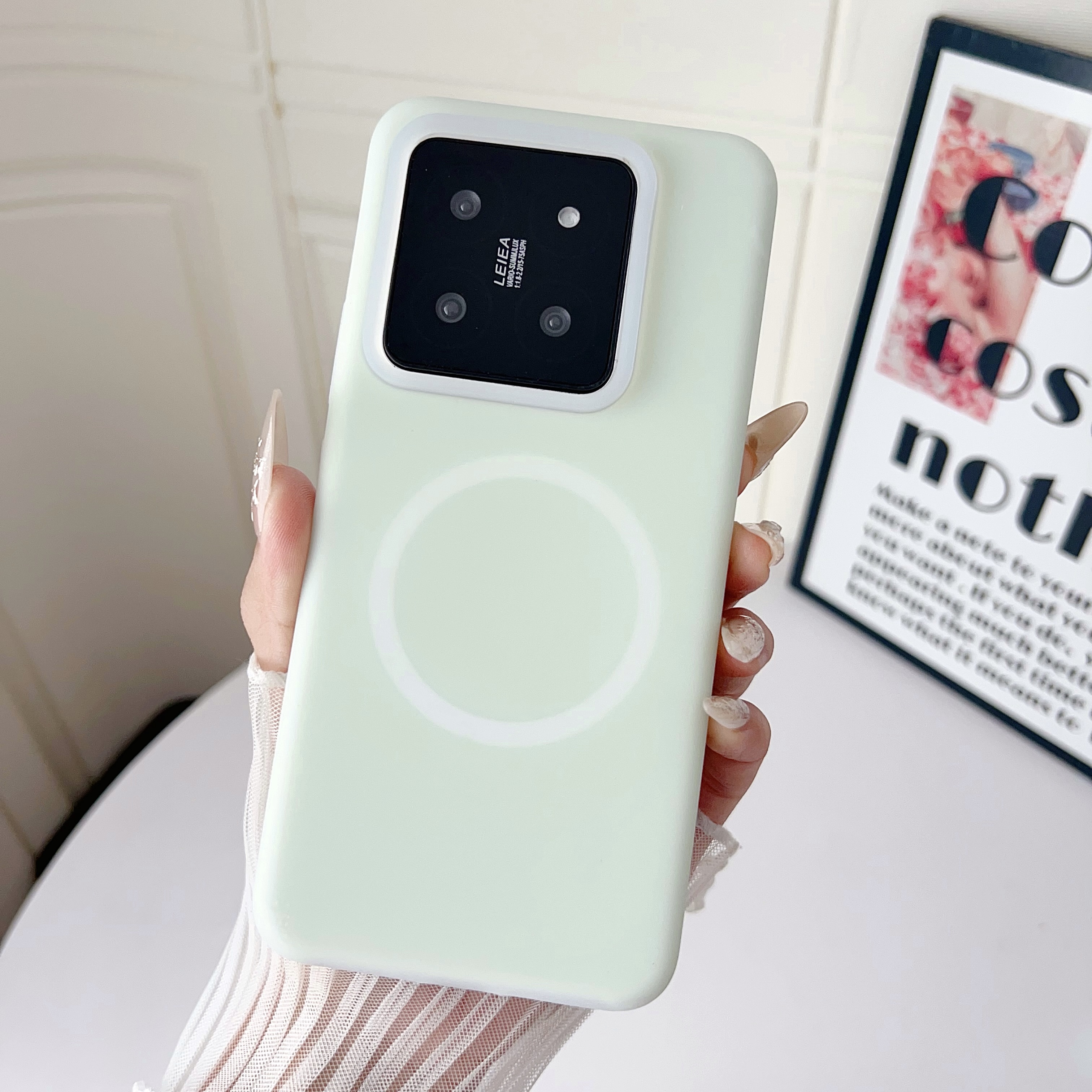 适用小米14手机壳15果冻液态硅胶ultra红米k80至尊版全包防摔磁吸