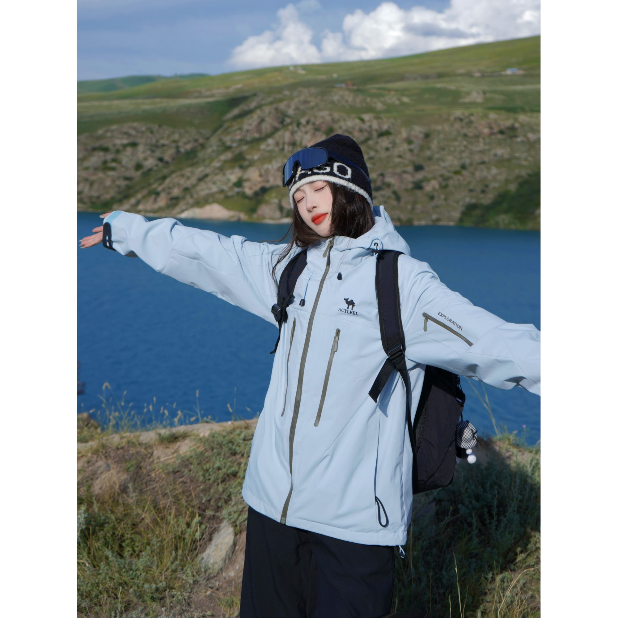 【美洲户外】秋冬季科技新款户外三合一运动外套情侣户外透气防暴雨