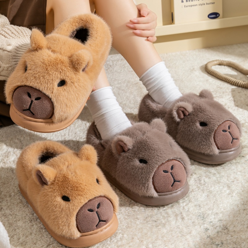 儿童棉鞋卡通冬季男童女童棉鞋亲子棉拖鞋宝宝防滑家居亲子棉鞋