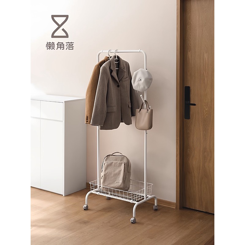 慵懒角落衣架落地式卧室居家挂衣烘干帽架不占空间多功能移动收纳