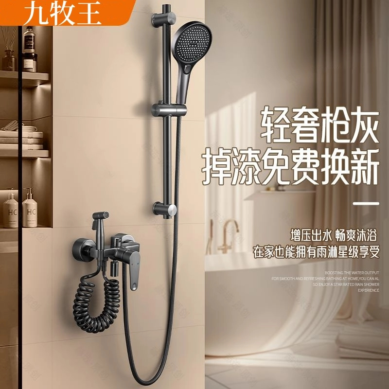 高品质全铜淋浴花洒套装家用浴室小户型卫浴淋雨洗澡增压喷头淋浴