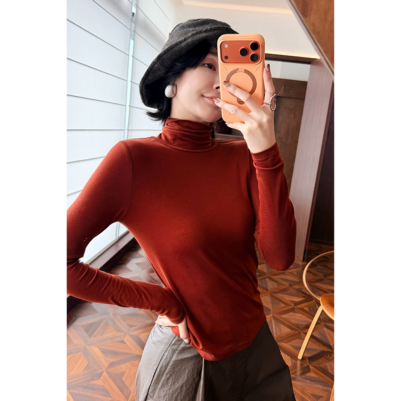 HERLAND她地【九色鹿】静奢风女休闲设计师INS风简约长袖轻奢T恤