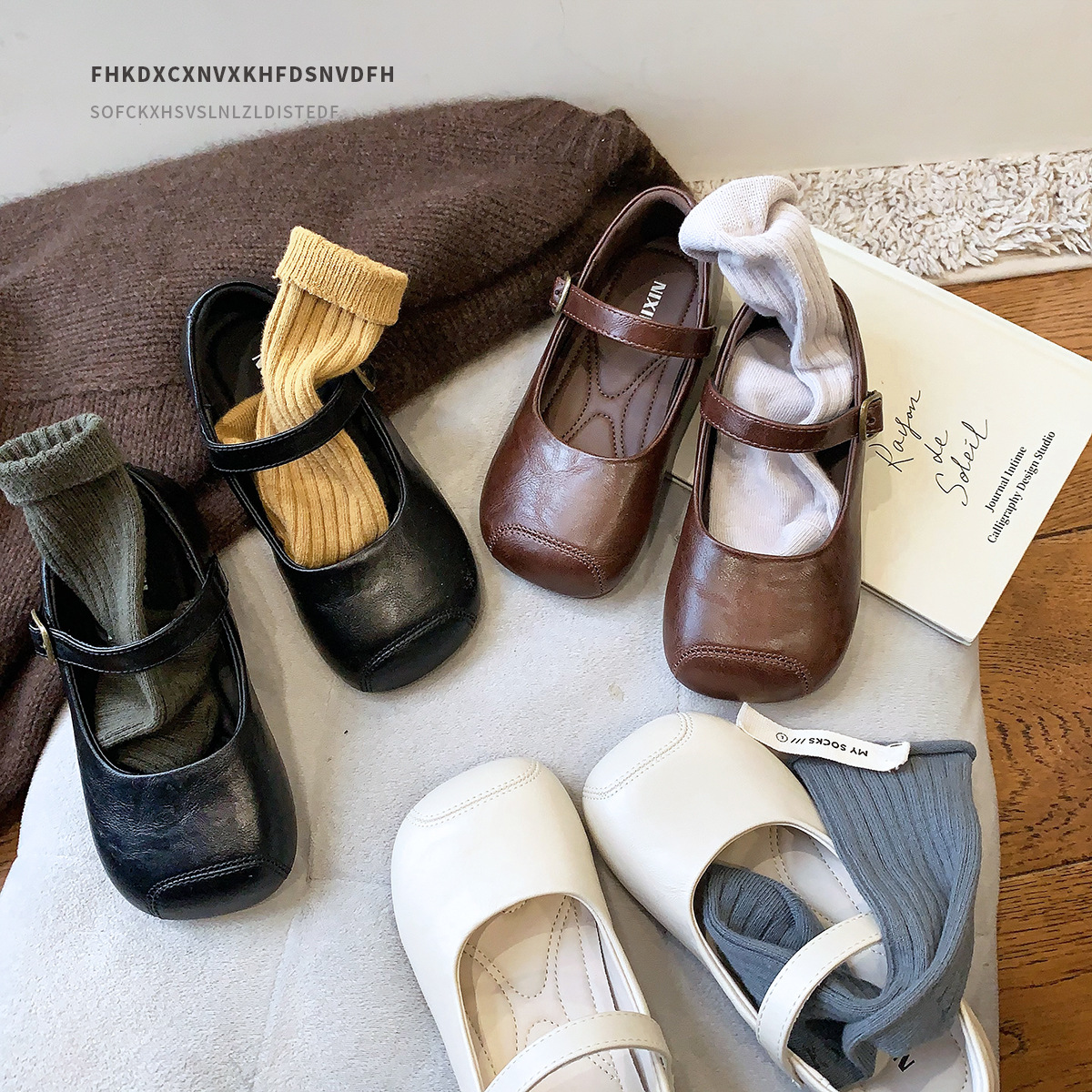 复古法式棕色春季童鞋小童儿童皮鞋女童公主鞋浅口软底宝宝单鞋秋